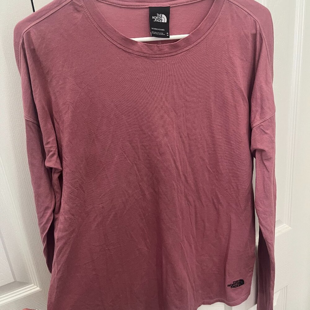 North Face Pink Long Sleeve M